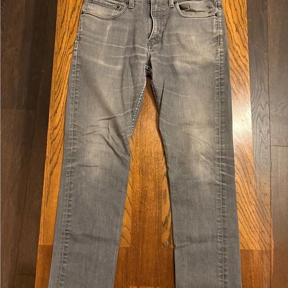 Levi's Charcoal Slim Straight Men's Jeans - Picture 2 of 5